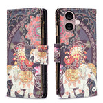 Custodia in pelle con cerniera per iPhone 16 Plus