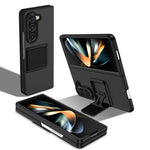 Custodia per telefono per PC con supporto pieghevole tridimensionale, For Samsung Galaxy Z Flip6 / Flip7 FE, For Samsung Galaxy Z Fold6 5G, For Samsung Galaxy Z Fold5, For Samsung Galaxy Z Flip5 5G