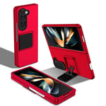 Custodia per telefono per PC con supporto pieghevole tridimensionale, For Samsung Galaxy Z Flip6 / Flip7 FE, For Samsung Galaxy Z Fold6 5G, For Samsung Galaxy Z Fold5, For Samsung Galaxy Z Flip5 5G