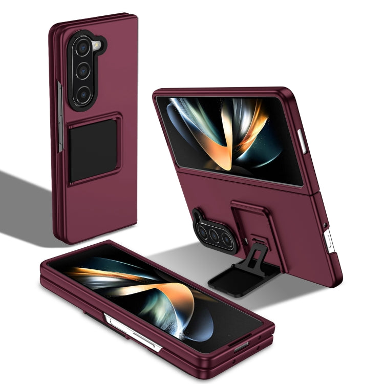 Custodia per telefono per PC con supporto pieghevole tridimensionale, For Samsung Galaxy Z Flip6 / Flip7 FE, For Samsung Galaxy Z Fold6 5G, For Samsung Galaxy Z Fold5, For Samsung Galaxy Z Flip5 5G