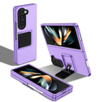 Custodia per telefono per PC con supporto pieghevole tridimensionale, For Samsung Galaxy Z Flip6 / Flip7 FE, For Samsung Galaxy Z Fold6 5G, For Samsung Galaxy Z Fold5, For Samsung Galaxy Z Flip5 5G