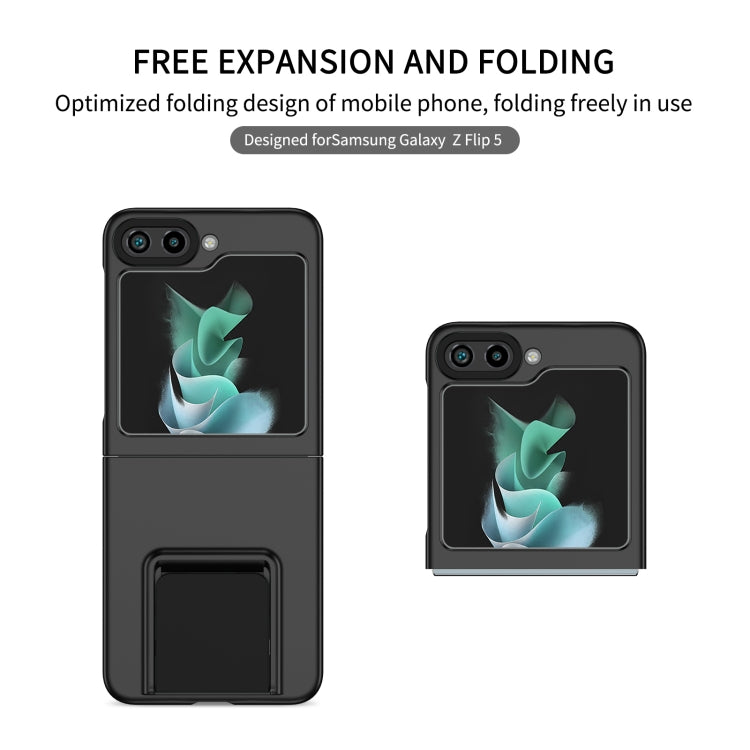 Custodia per telefono per PC con supporto pieghevole tridimensionale, For Samsung Galaxy Z Flip5 5G