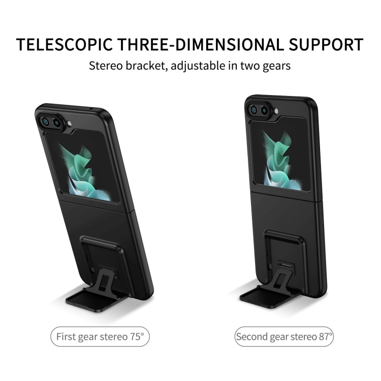 Custodia per telefono per PC con supporto pieghevole tridimensionale, For Samsung Galaxy Z Flip5 5G