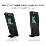 Custodia per telefono per PC con supporto pieghevole tridimensionale, For Samsung Galaxy Z Flip6 / Flip7 FE, For Samsung Galaxy Z Fold6 5G, For Samsung Galaxy Z Fold5, For Samsung Galaxy Z Flip5 5G