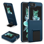 Custodia per telefono per PC con supporto pieghevole tridimensionale, For Samsung Galaxy Z Flip6 / Flip7 FE, For Samsung Galaxy Z Fold6 5G, For Samsung Galaxy Z Fold5, For Samsung Galaxy Z Flip5 5G