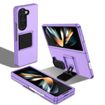 Custodia per telefono per PC con supporto pieghevole tridimensionale, For Samsung Galaxy Z Flip6 / Flip7 FE, For Samsung Galaxy Z Fold6 5G, For Samsung Galaxy Z Fold5, For Samsung Galaxy Z Flip5 5G