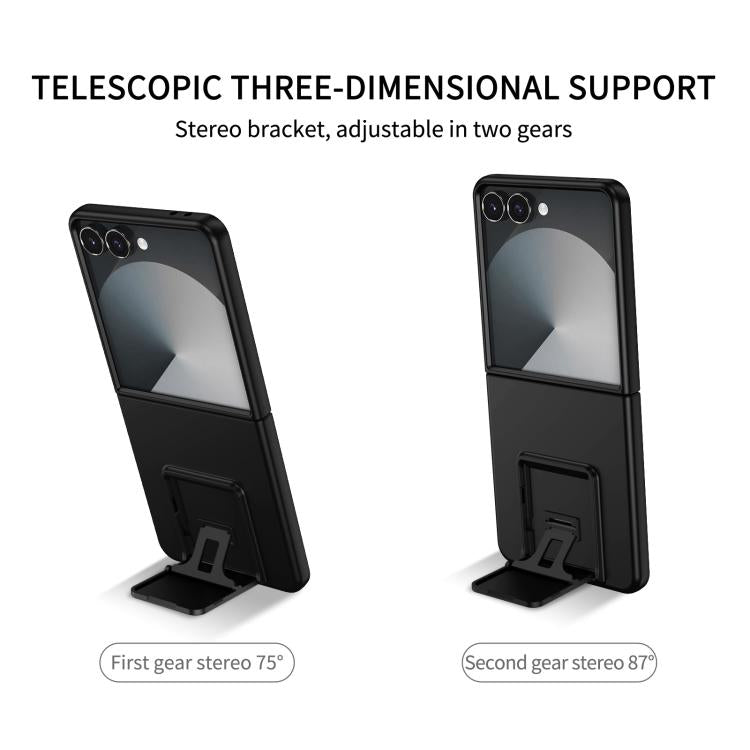 Custodia per telefono per PC con supporto pieghevole tridimensionale, For Galaxy Z Flip7 5G, For Samsung Galaxy Z Flip6 5G, For Samsung Galaxy Z Fold6 5G, For Samsung Galaxy Z Fold5