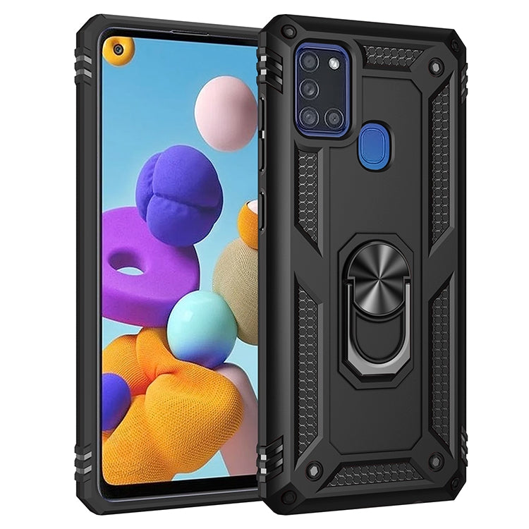Custodia antiurto TPU PC con supporto per Samsung Galaxy A71 5G