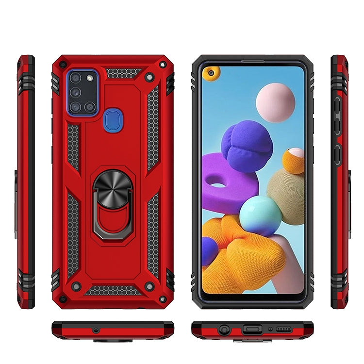 Custodia antiurto TPU PC con supporto per Samsung Galaxy A71 5G