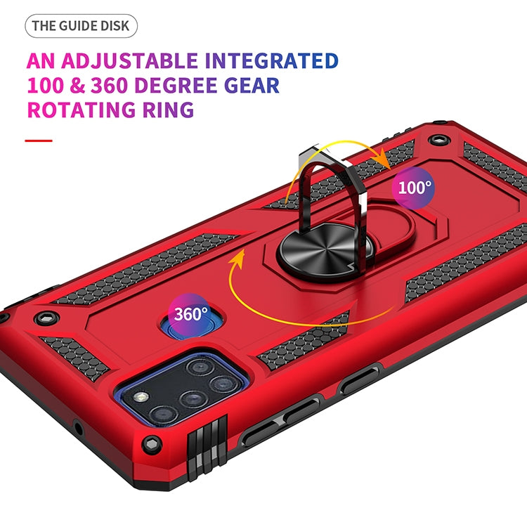 Custodia antiurto TPU PC con supporto per Samsung Galaxy A71 5G