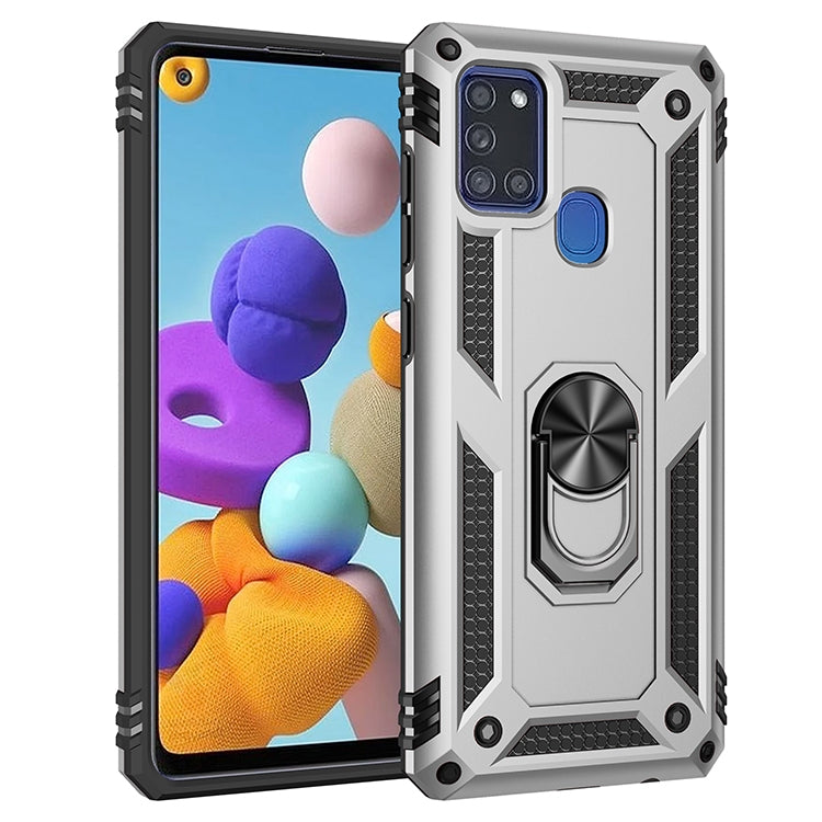 Custodia antiurto TPU PC con supporto per Samsung Galaxy A71 5G