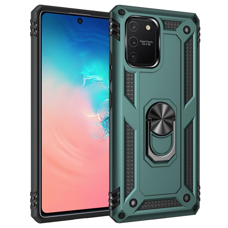 Custodia antiurto TPU PC con supporto per Samsung Galaxy A71 5G