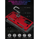 Custodia protettiva TPU e PC con supporto rotante per Samsung