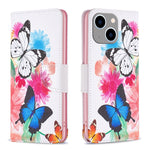 Custodia in pelle colorata per iPhone 15 Pro e Pro Max