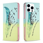 Custodia in pelle colorata per iPhone 16 Pro Max