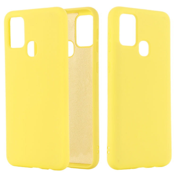Custodia in silicone liquido per Samsung Galaxy A21s