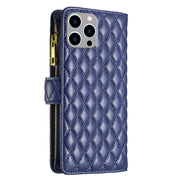 Custodia in pelle con portafoglio per iPhone 15