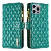 Custodia in pelle con portafoglio per iPhone 15
