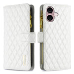 Custodia portafoglio in pelle per iPhone 16