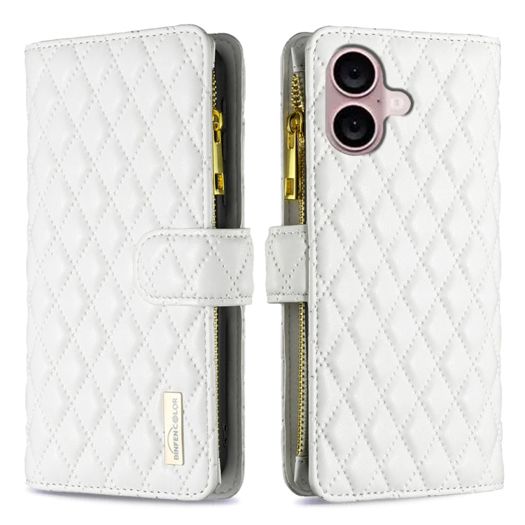 Custodia portafoglio in pelle per iPhone 16