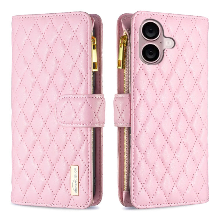 Custodia portafoglio in pelle per iPhone 16