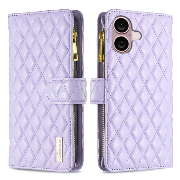 Custodia portafoglio in pelle per iPhone 16