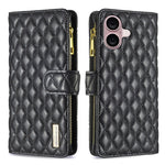 Custodia portafoglio in pelle per iPhone 16
