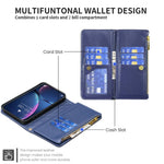 Custodia portafoglio in pelle per iPhone 17