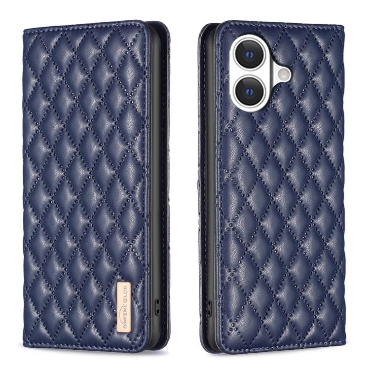Custodia in pelle magnetica a conchiglia per iPhone 16