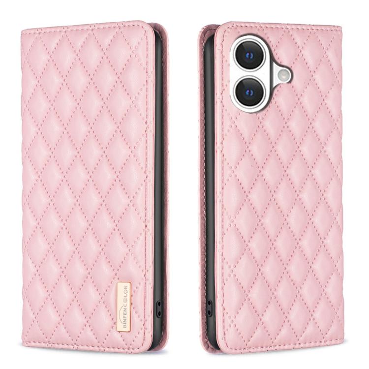 Custodia in pelle magnetica a conchiglia per iPhone 16