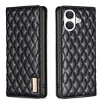 Custodia in pelle magnetica a conchiglia per iPhone 16