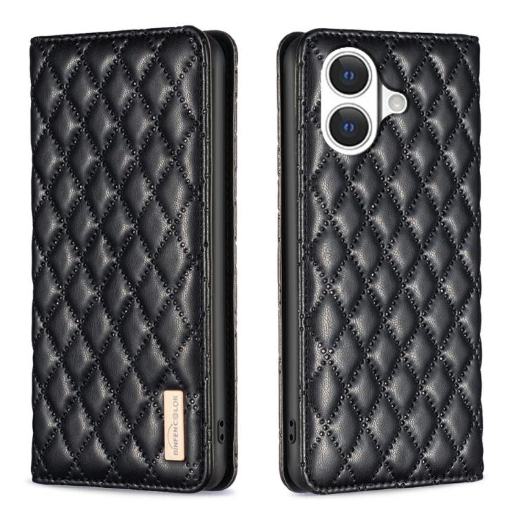 Custodia in pelle magnetica a conchiglia per iPhone 16