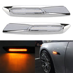 2 PCS Car Fender Light LED Leaf Board Side DC12V / 1.7W per BMW, luce gialla, A, C, D, F