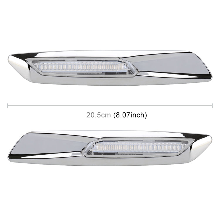 2 PCS Car Fender Light LED Leaf Board Side DC12V / 1.7W per BMW, luce gialla, A, C, D, F