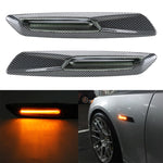 2 PCS Car Fender Light LED Leaf Board Side DC12V / 1.7W per BMW, luce gialla, A, C, D, F