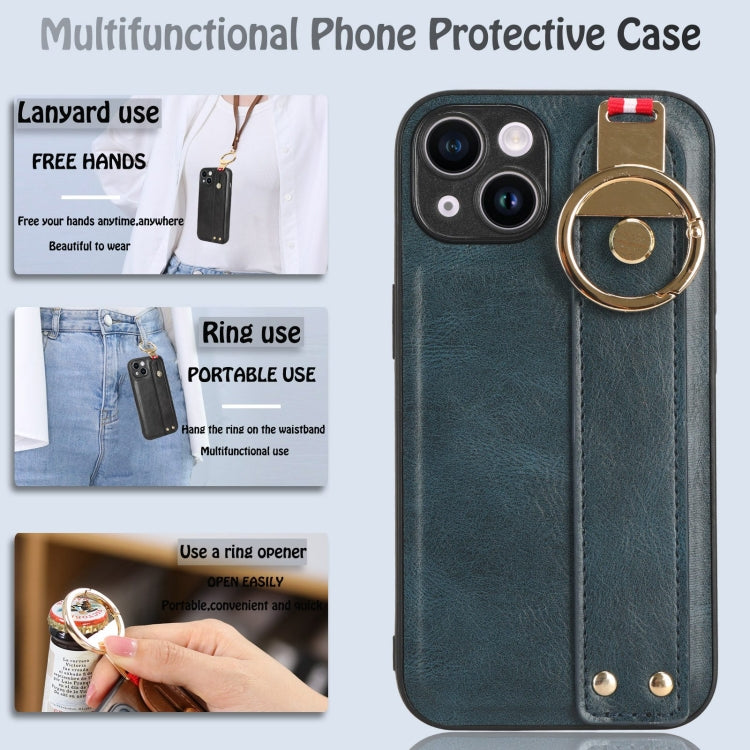 Custodia per telefono posteriore in pelle con cinturino, For iPhone 13, For iPhone 13 mini, For iPhone 12, For iPhone 12 Pro Max