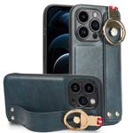 Custodia per telefono posteriore in pelle con cinturino, For iPhone 12 Pro, For iPhone 12 mini