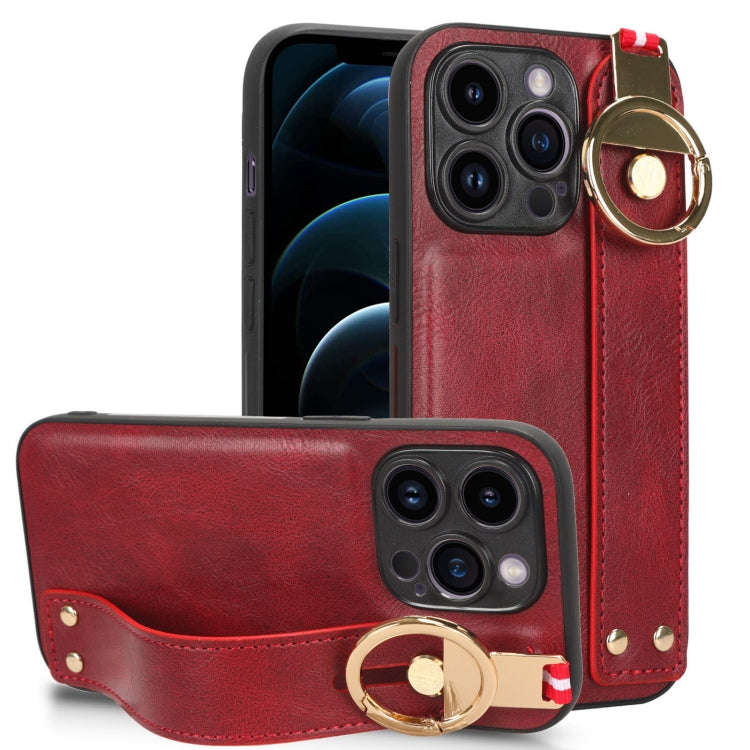 Custodia per telefono posteriore in pelle con cinturino, For iPhone 12 Pro, For iPhone 12 mini