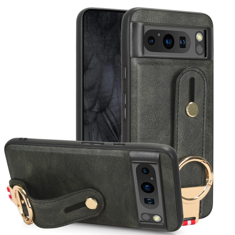 Custodia per telefono posteriore in pelle con cinturino, For Google Pixel 8, For Google Pixel Fold, For Google Pixel 7a, For Google Pixel 7 Pro