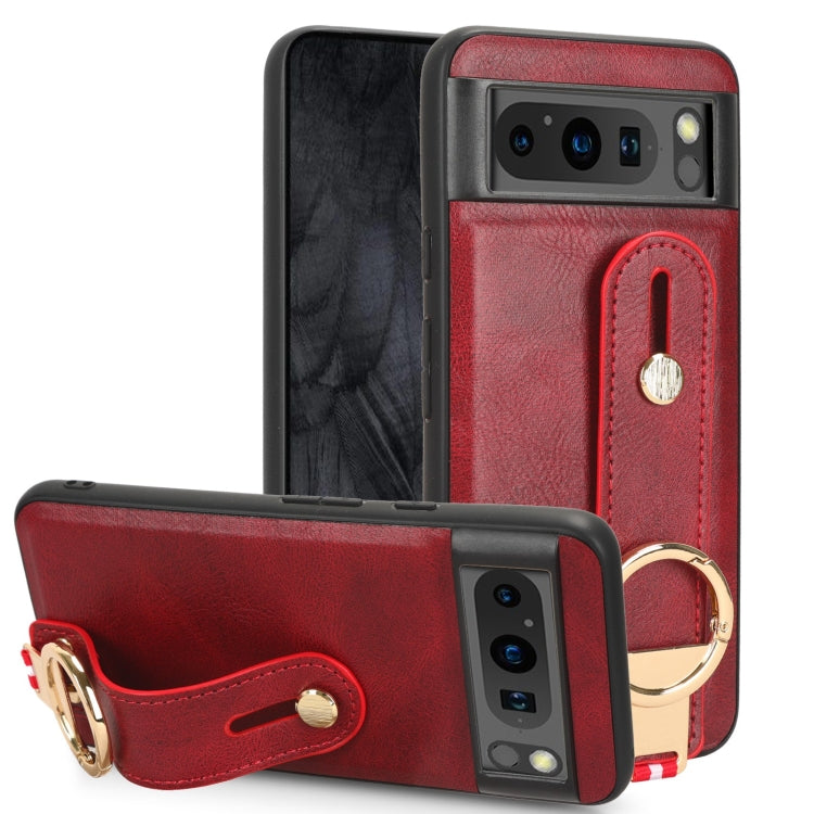 Custodia per telefono posteriore in pelle con cinturino, For Google Pixel 8, For Google Pixel Fold, For Google Pixel 7a, For Google Pixel 7 Pro