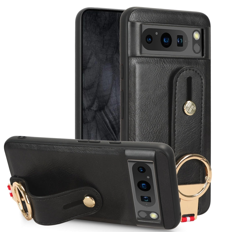 Custodia per telefono posteriore in pelle con cinturino, For Google Pixel 8, For Google Pixel Fold, For Google Pixel 7a, For Google Pixel 7 Pro