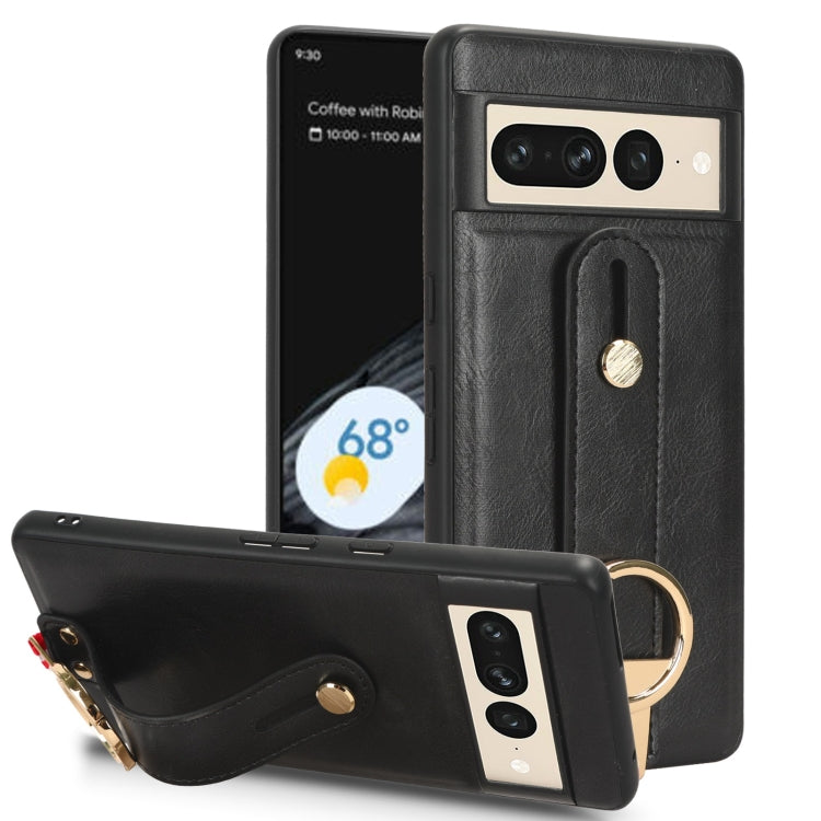 Custodia per telefono posteriore in pelle con cinturino, For Google Pixel 7, For Google Pixel 6a, For Google Pixel 6 Pro, For Google Pixel 6