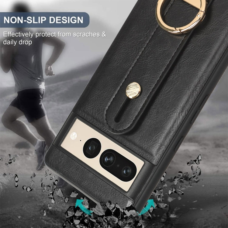 Custodia per telefono posteriore in pelle con cinturino, For Google Pixel 7, For Google Pixel 6a, For Google Pixel 6 Pro, For Google Pixel 6