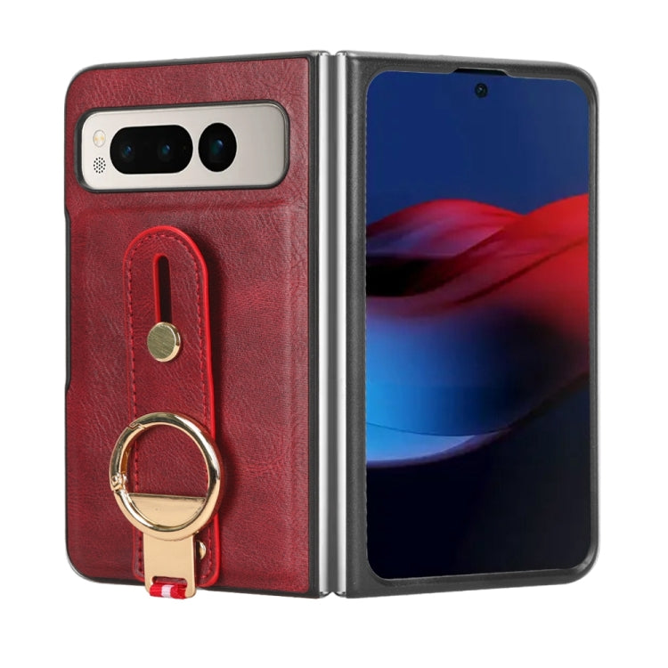 Custodia per telefono posteriore in pelle con cinturino, For Google Pixel 8, For Google Pixel Fold, For Google Pixel 7a, For Google Pixel 7 Pro