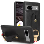Custodia per telefono posteriore in pelle con cinturino, For Google Pixel 8, For Google Pixel Fold, For Google Pixel 7a, For Google Pixel 7 Pro