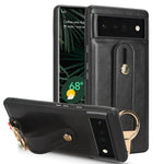 Custodia per telefono posteriore in pelle con cinturino, For Google Pixel 7, For Google Pixel 6a, For Google Pixel 6 Pro, For Google Pixel 6