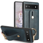 Custodia per telefono posteriore in pelle con cinturino, For Google Pixel 7, For Google Pixel 6a, For Google Pixel 6 Pro, For Google Pixel 6