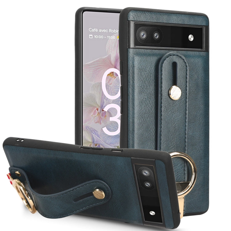 Custodia per telefono posteriore in pelle con cinturino, For Google Pixel 7, For Google Pixel 6a, For Google Pixel 6 Pro, For Google Pixel 6