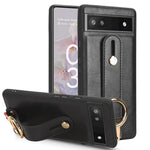 Custodia per telefono posteriore in pelle con cinturino, For Google Pixel 7, For Google Pixel 6a, For Google Pixel 6 Pro, For Google Pixel 6
