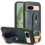 Custodia per telefono posteriore in pelle con cinturino, For Google Pixel 9 Pro, For Google Pixel 9, For Google Pixel 8a, For Google Pixel 8 Pro